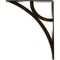 Ekena Millwork Galveston Wrought Iron Bracket, (Triple center brace), Antiqued Brass 2"W x 10"D x 12"H BKTM02X10X12TGLABS - alternate 3